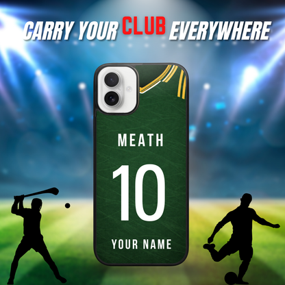Personalised County Meath GAA Jersey Phone Case | Custom iPhone & Samsung Case