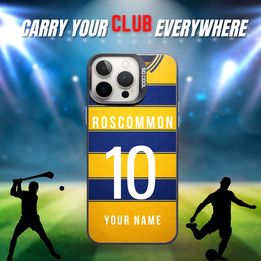 Personalised County Roscommon GAA Jersey Phone Case | Custom iPhone & Samsung Case