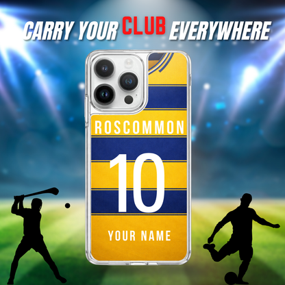 Personalised County Roscommon GAA Jersey Phone Case | Custom iPhone & Samsung Case