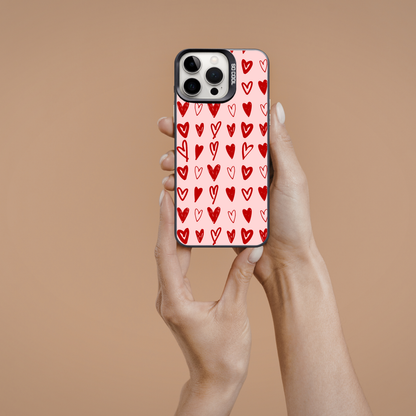 Heart Doodles Phone Case | iPhone & Samsung