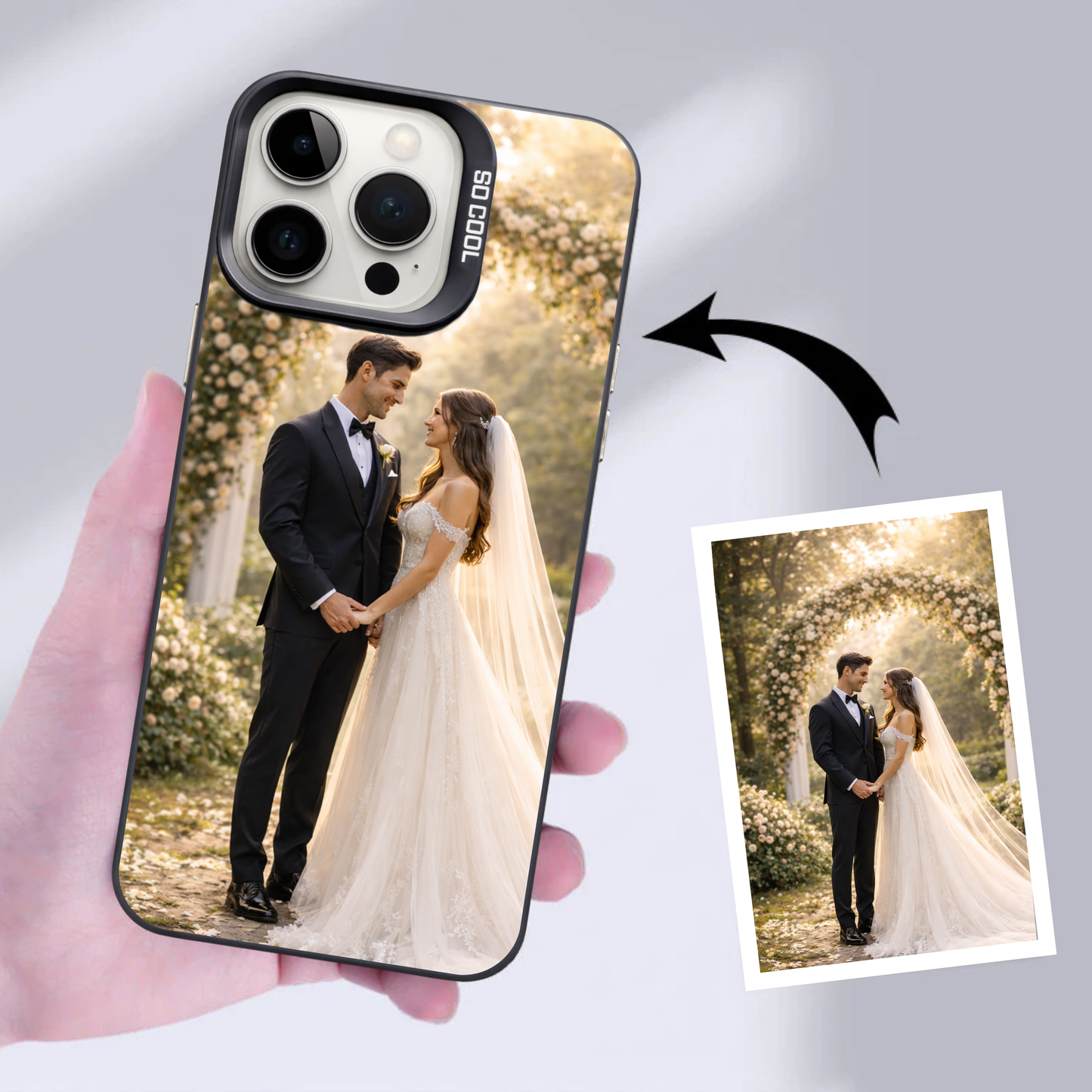 Personalised Photo Phone Case | Custom iPhone & Samsung Case | Single Photo Frame Layout