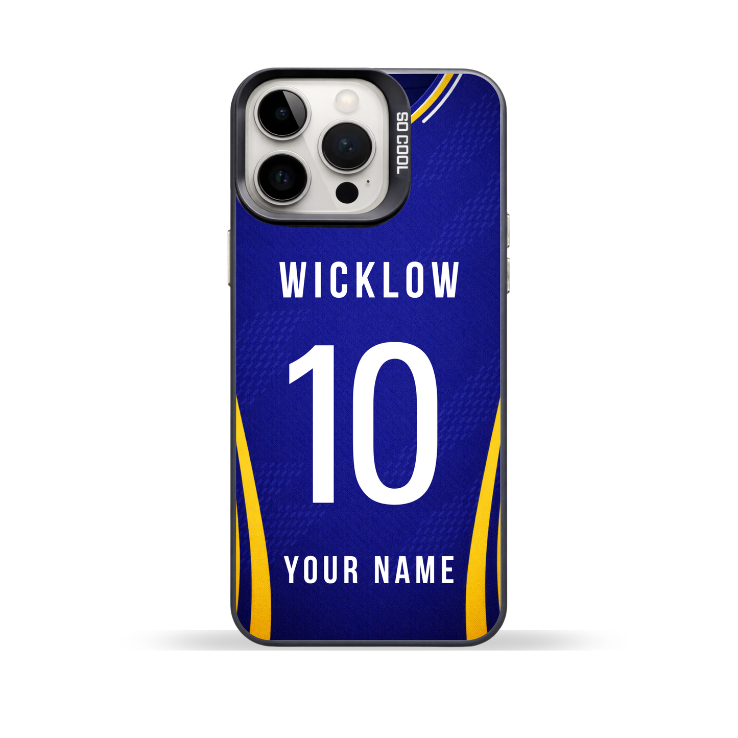 Personalised County Wicklow GAA Jersey Phone Case | Custom iPhone & Samsung Case