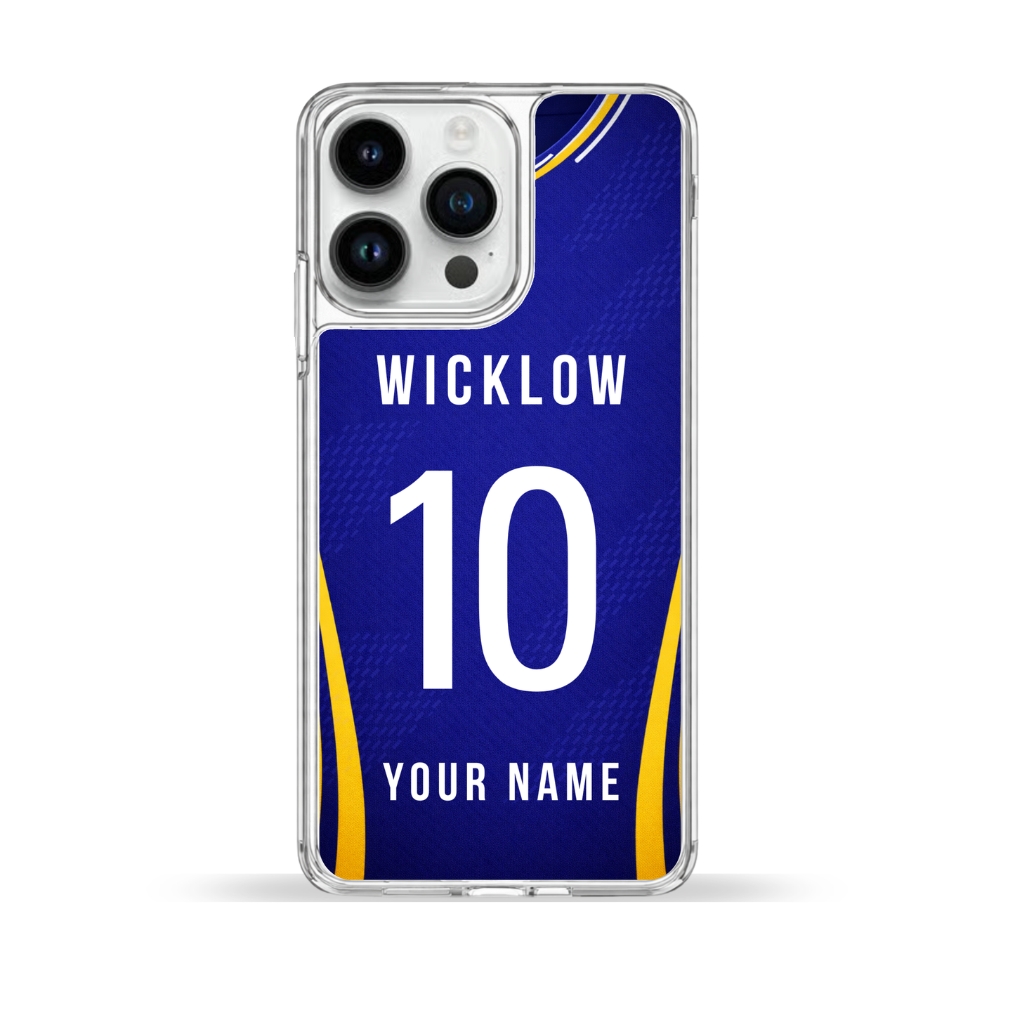 Personalised County Wicklow GAA Jersey Phone Case | Custom iPhone & Samsung Case