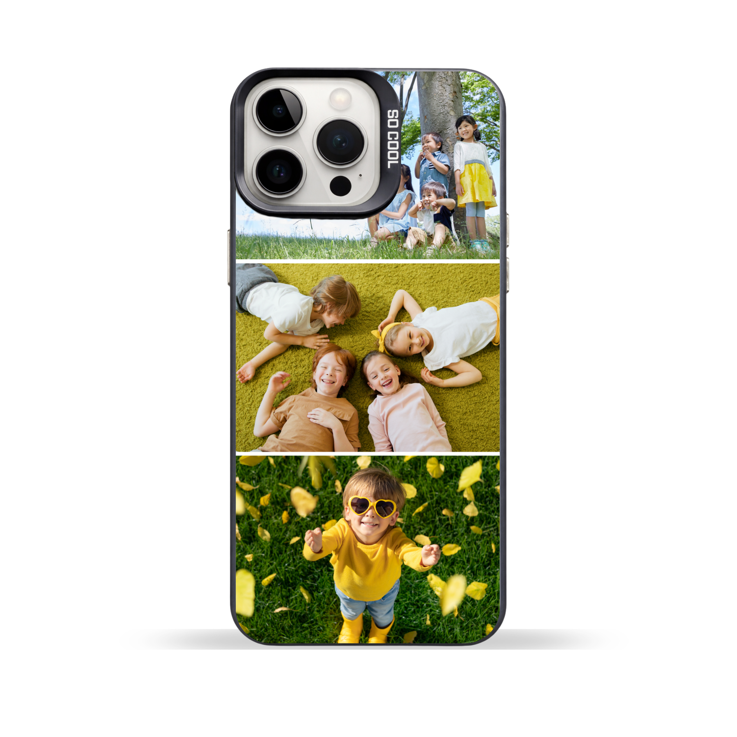Personalised Photo Phone Case | Custom iPhone & Samsung Case | 3 Photo Vertical Layout