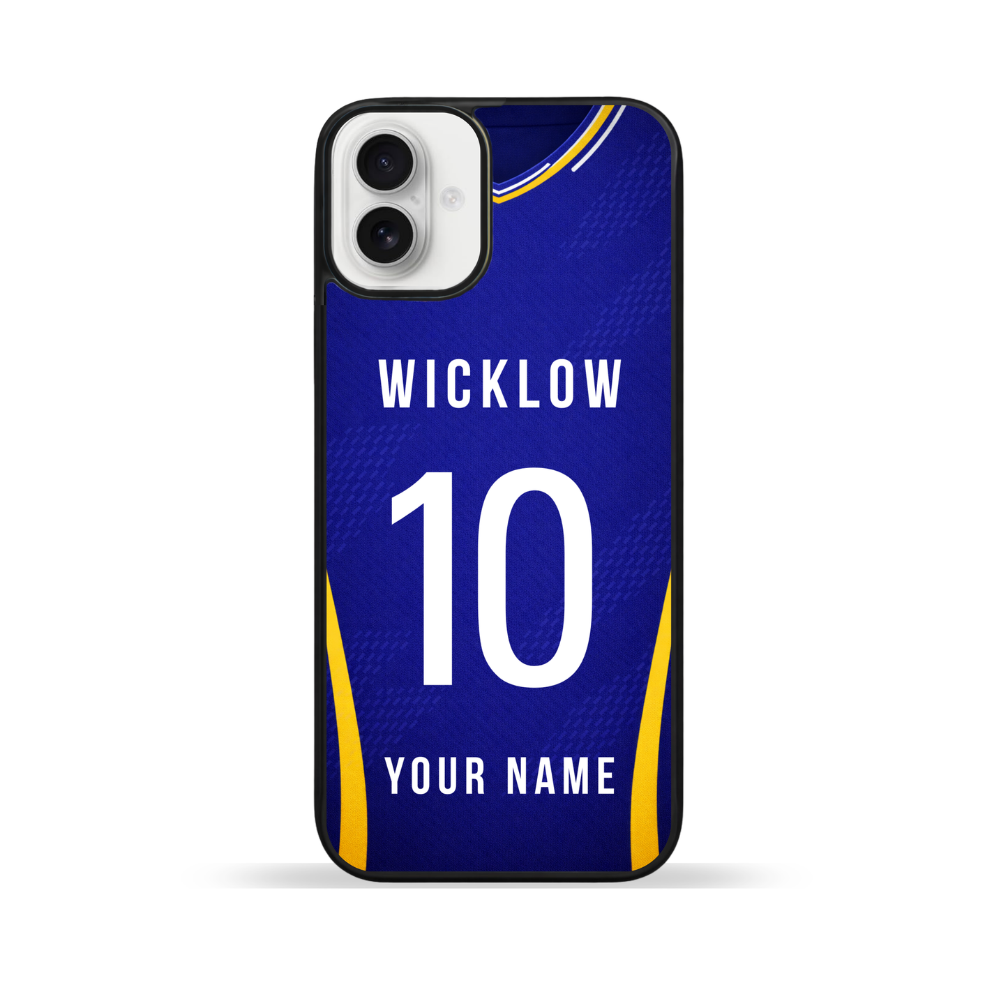 Personalised County Wicklow GAA Jersey Phone Case | Custom iPhone & Samsung Case