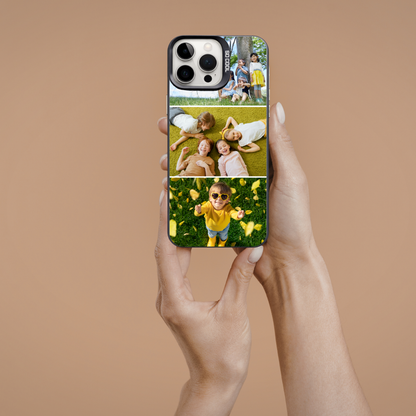 Personalised Photo Phone Case | Custom iPhone & Samsung Case | 3 Photo Vertical Layout