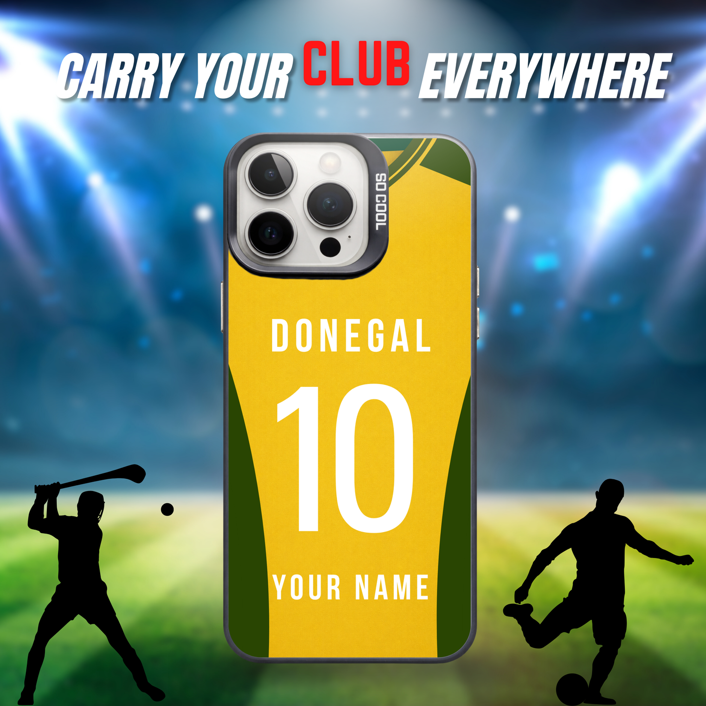 Personalised County Donegal GAA Jersey Phone Case | Custom iPhone & Samsung Case