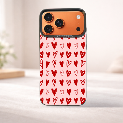 Heart Doodles Phone Case | iPhone & Samsung