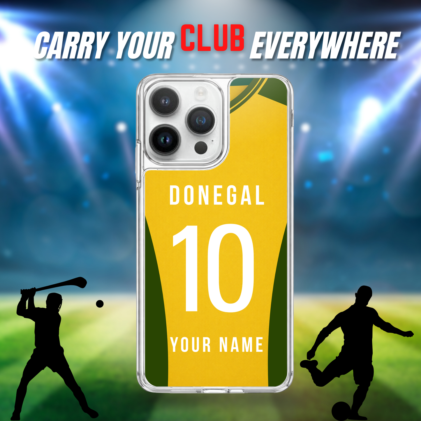 Personalised County Donegal GAA Jersey Phone Case | Custom iPhone & Samsung Case
