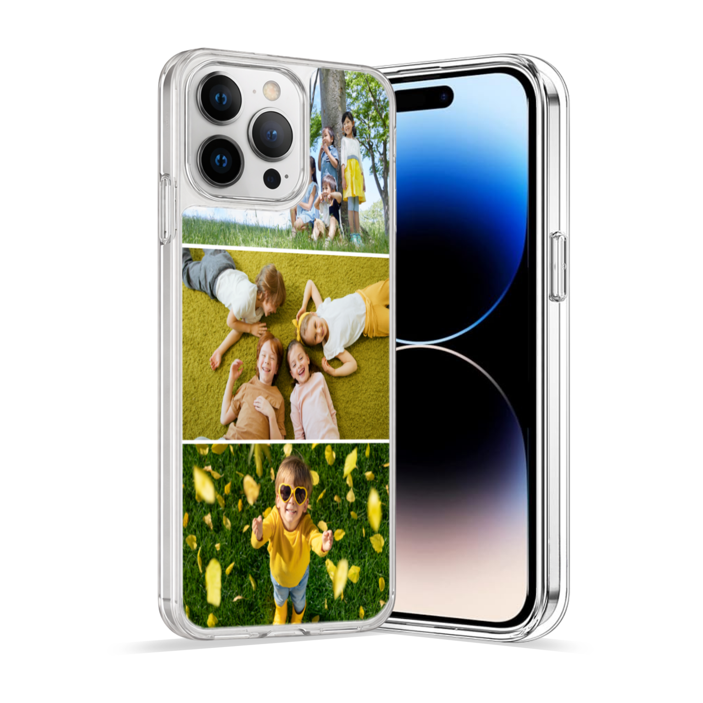 Personalised Photo Phone Case | Custom iPhone & Samsung Case | 3 Photo Vertical Layout