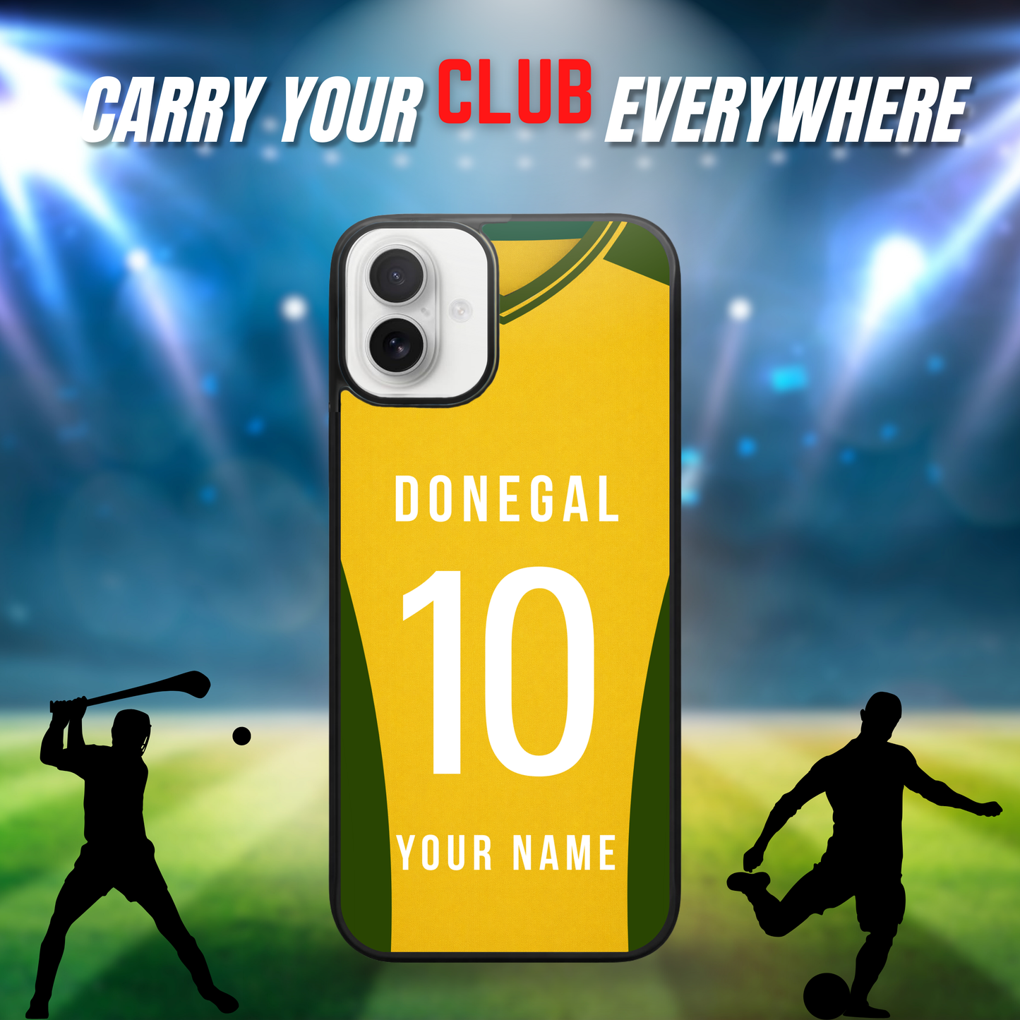 Personalised County Donegal GAA Jersey Phone Case | Custom iPhone & Samsung Case