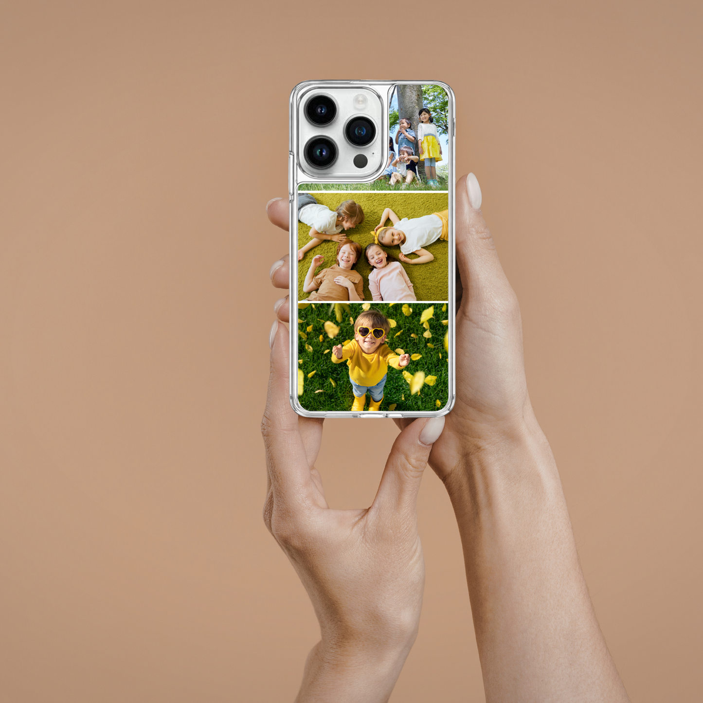 Personalised Photo Phone Case | Custom iPhone & Samsung Case | 3 Photo Vertical Layout
