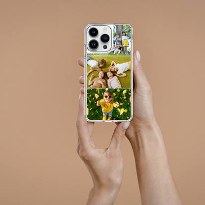 Personalised Photo Phone Case | Custom iPhone & Samsung Case | 3 Photo Vertical Layout
