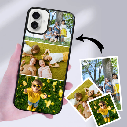Personalised Photo Phone Case | Custom iPhone & Samsung Case | 3 Photo Vertical Layout