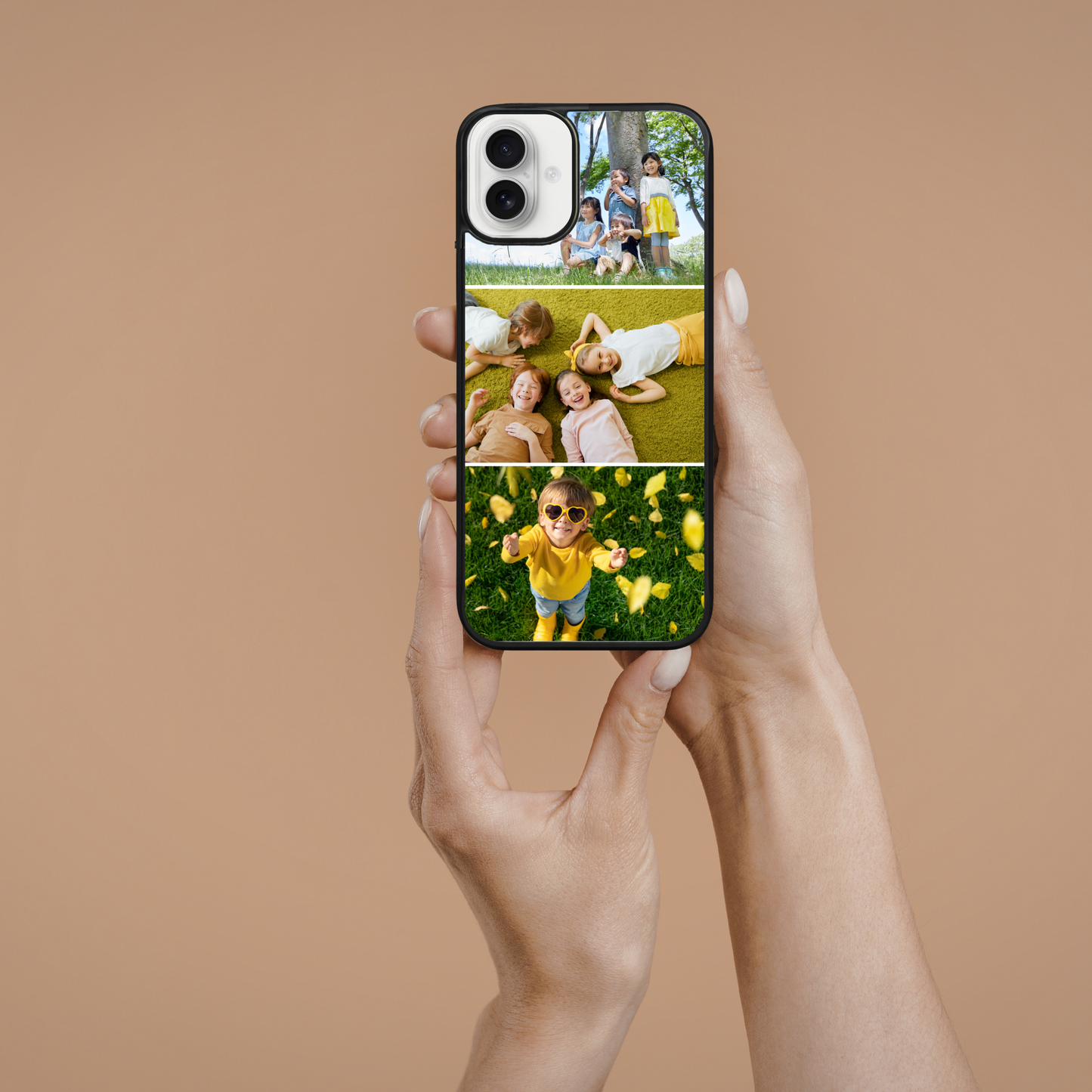 Personalised Photo Phone Case | Custom iPhone & Samsung Case | 3 Photo Vertical Layout