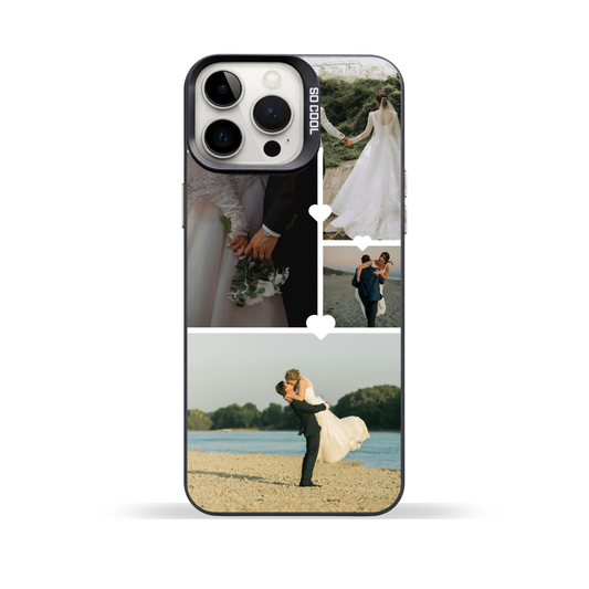 Personalised Photo Phone Case – 4 Photo Heart Layout
