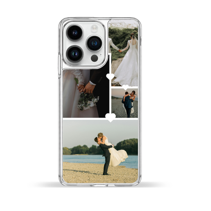 Personalised Photo Phone Case | Custom iPhone & Samsung Case | 4 Photo Heart Layout