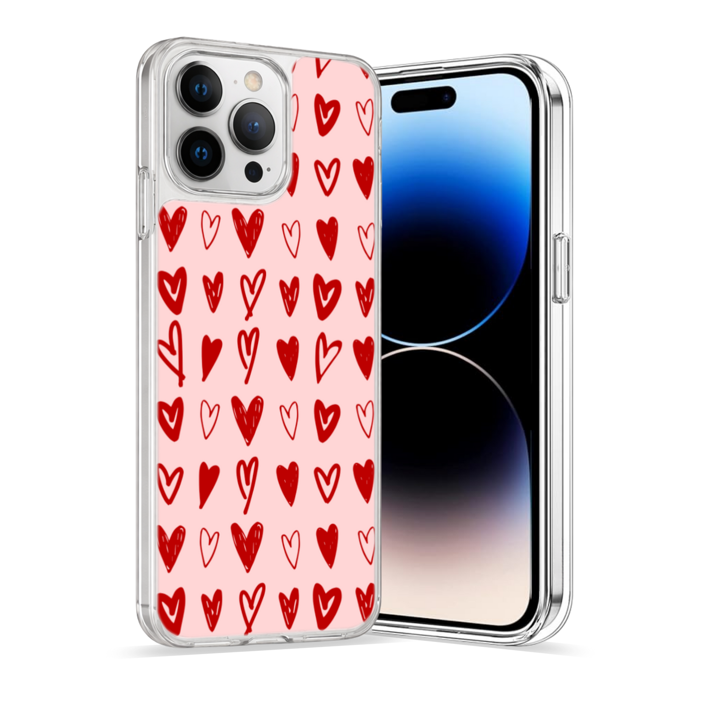 Heart Doodles Phone Case | iPhone & Samsung