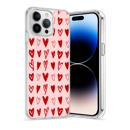 Heart Doodles Phone Case | iPhone & Samsung