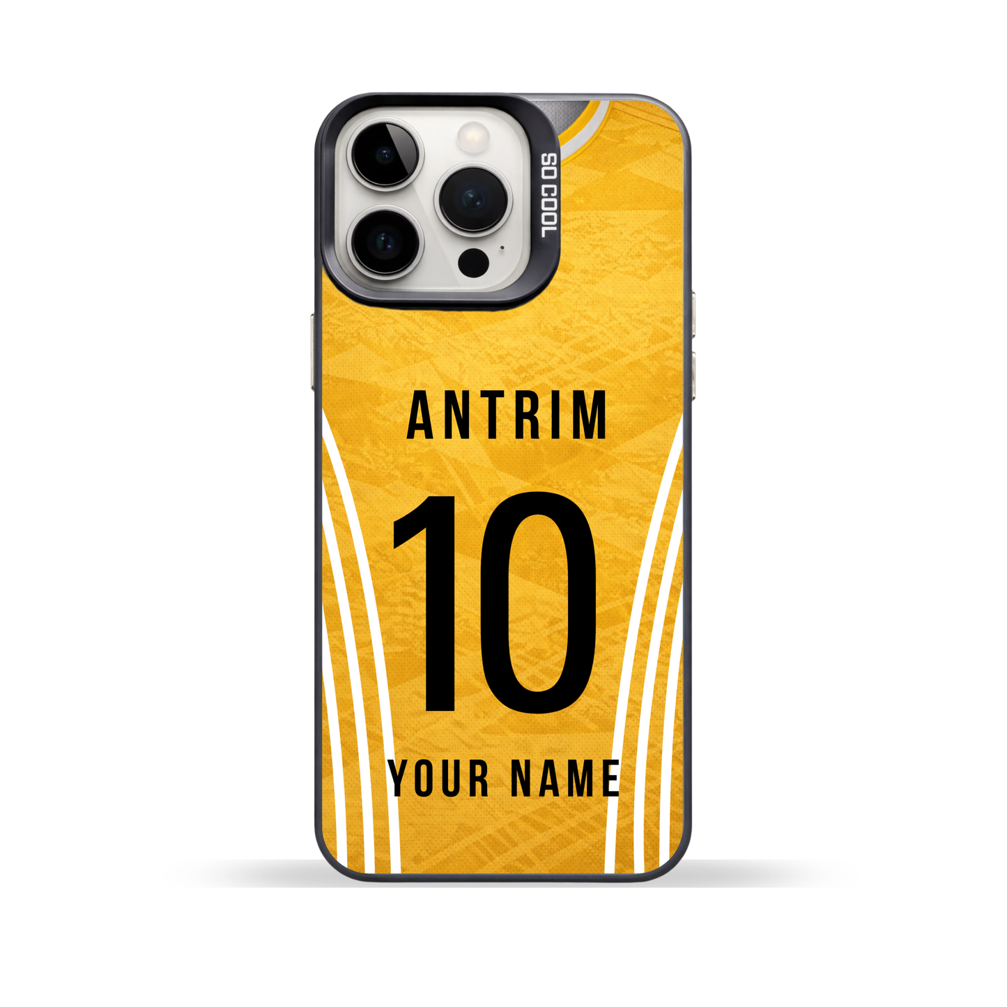 Personalised County Antrim GAA Jersey Phone Case | Custom iPhone & Samsung Case