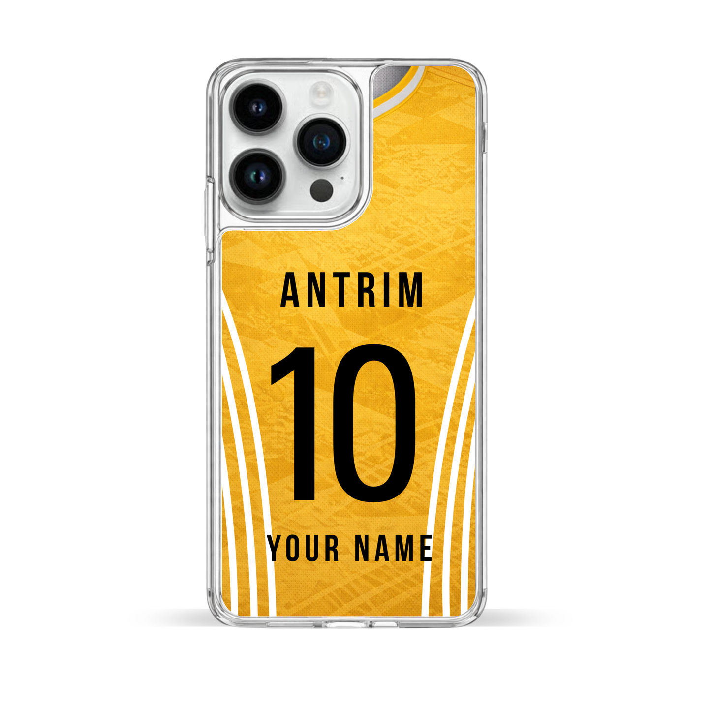 Personalised County Antrim GAA Jersey Phone Case | Custom iPhone & Samsung Case