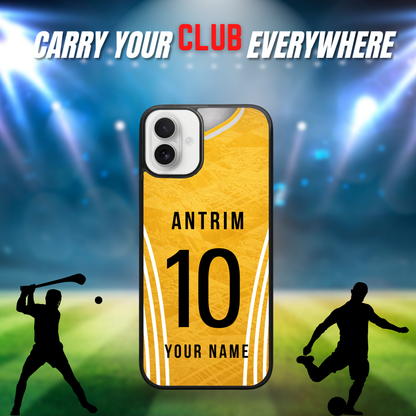Personalised County Antrim GAA Jersey Phone Case | Custom iPhone & Samsung Case