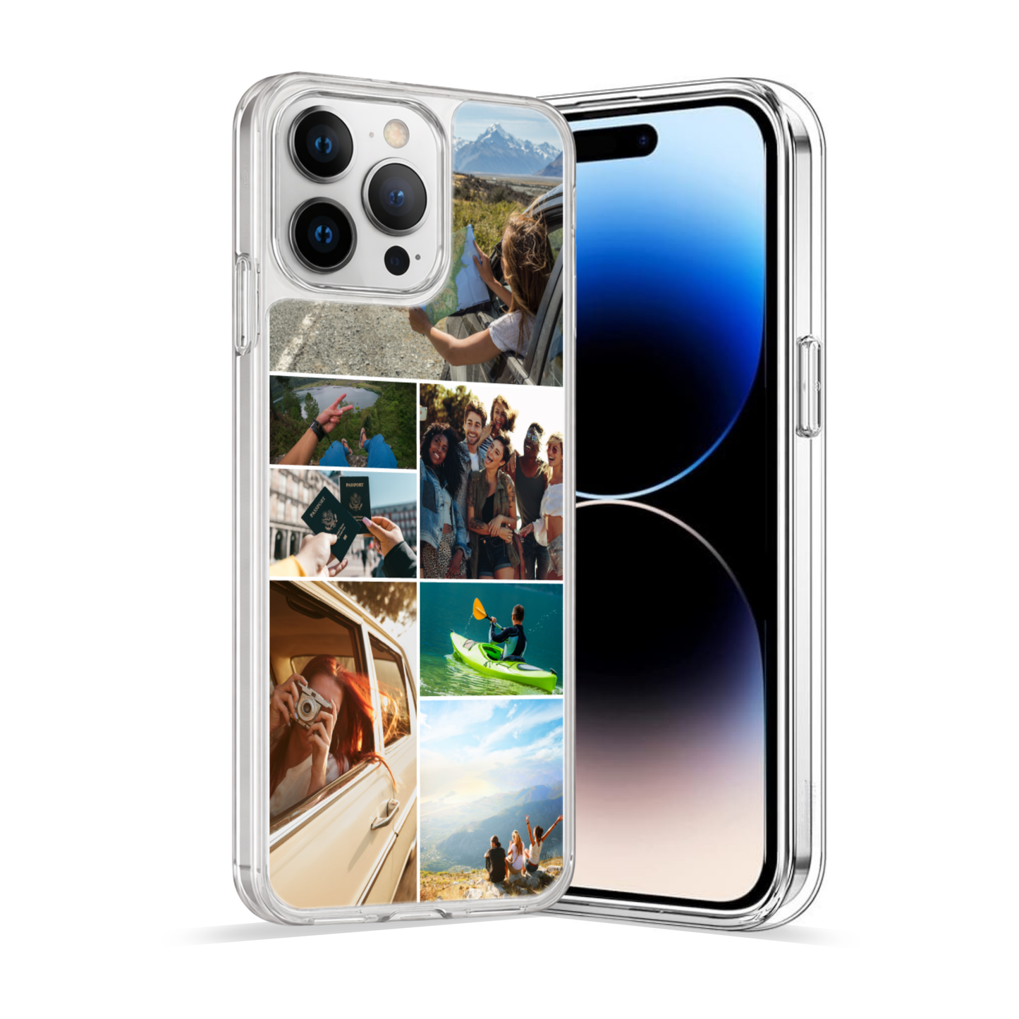 Personalised Photo Phone Case | Custom iPhone & Samsung Case | 7 Photo Grid Layout