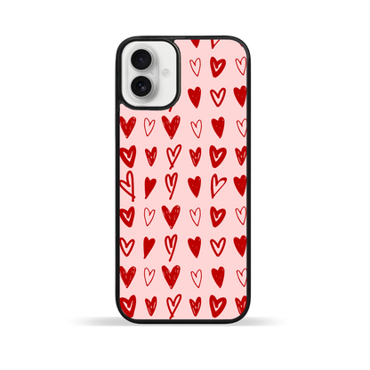 Heart Doodles Phone Case | iPhone & Samsung