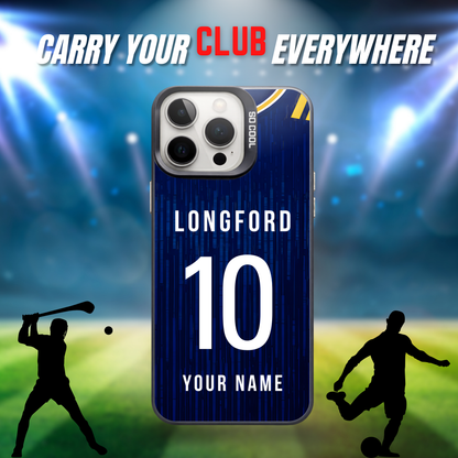 Personalised County Longford GAA Jersey Phone Case | Custom iPhone & Samsung Case