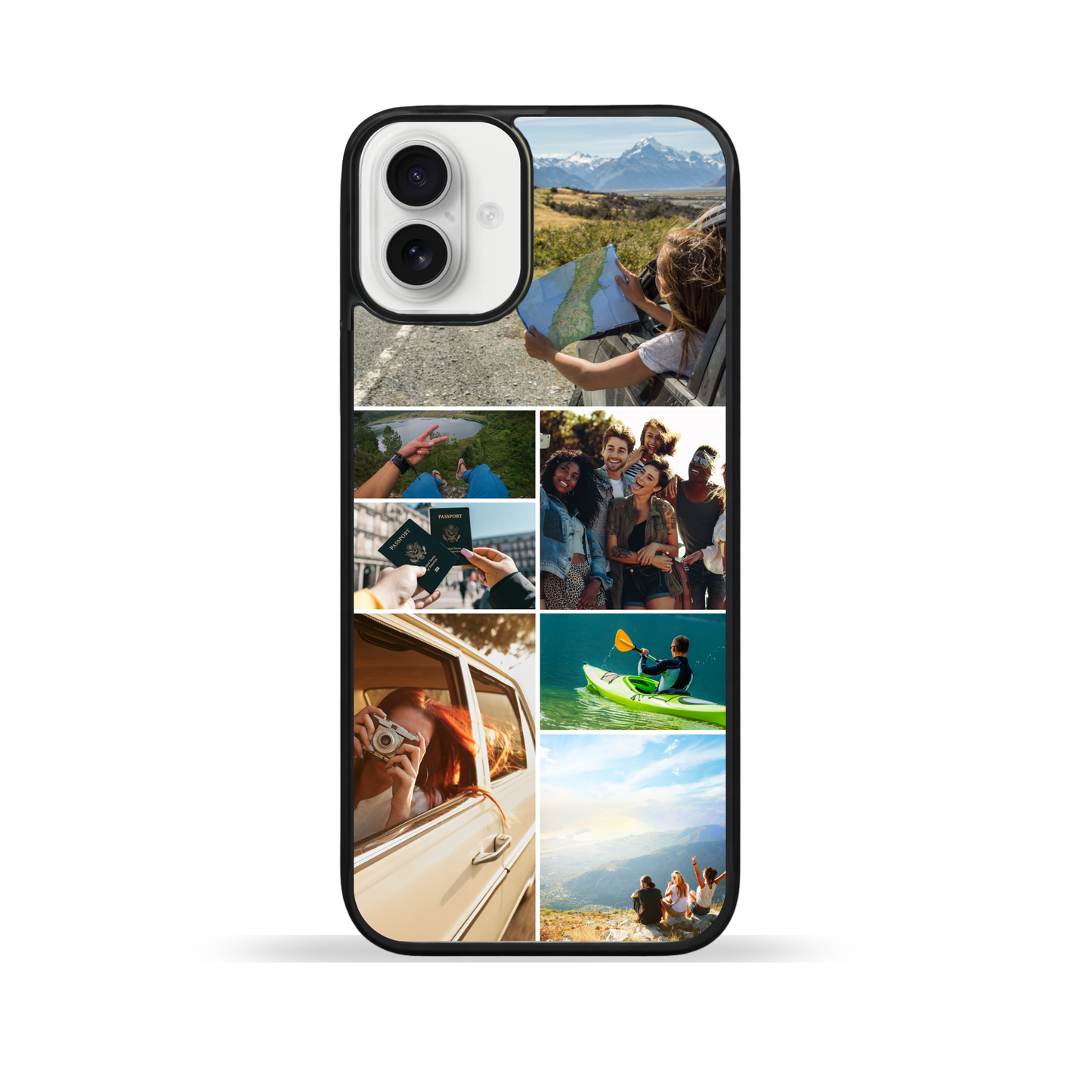 Personalised Photo Phone Case | Custom iPhone & Samsung Case | 7 Photo Grid Layout