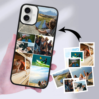 Personalised Photo Phone Case | Custom iPhone & Samsung Case | 7 Photo Grid Layout