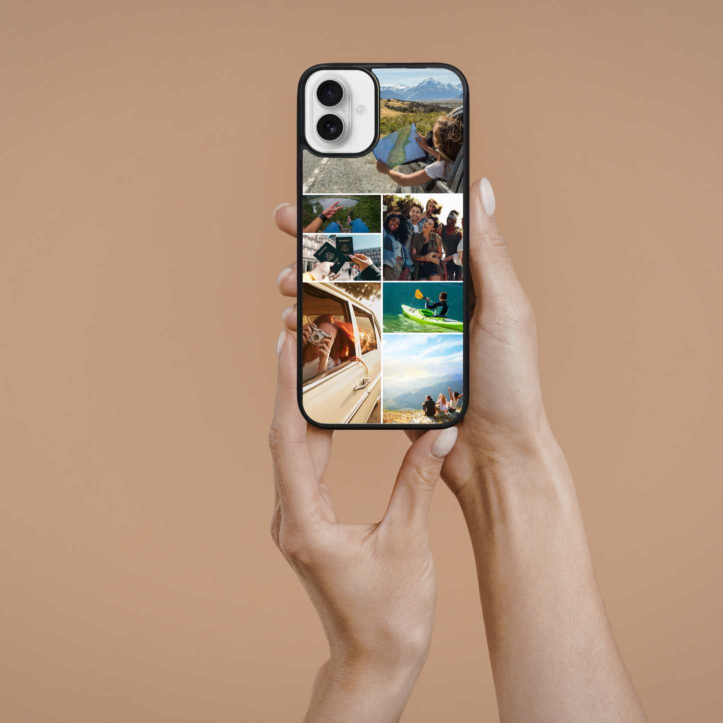 Personalised Photo Phone Case | Custom iPhone & Samsung Case | 7 Photo Grid Layout
