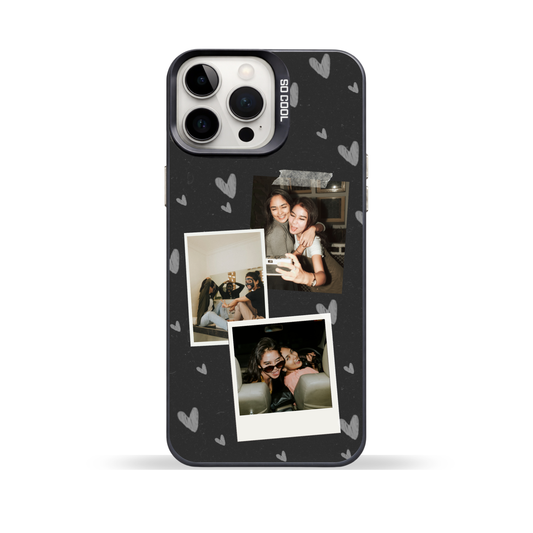 Personalised Photo Phone Case – 3 photo polaroid Layout