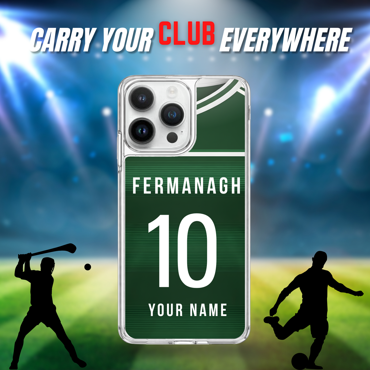 Personalised County Fermanagh GAA Jersey Phone Case | Custom iPhone & Samsung Case