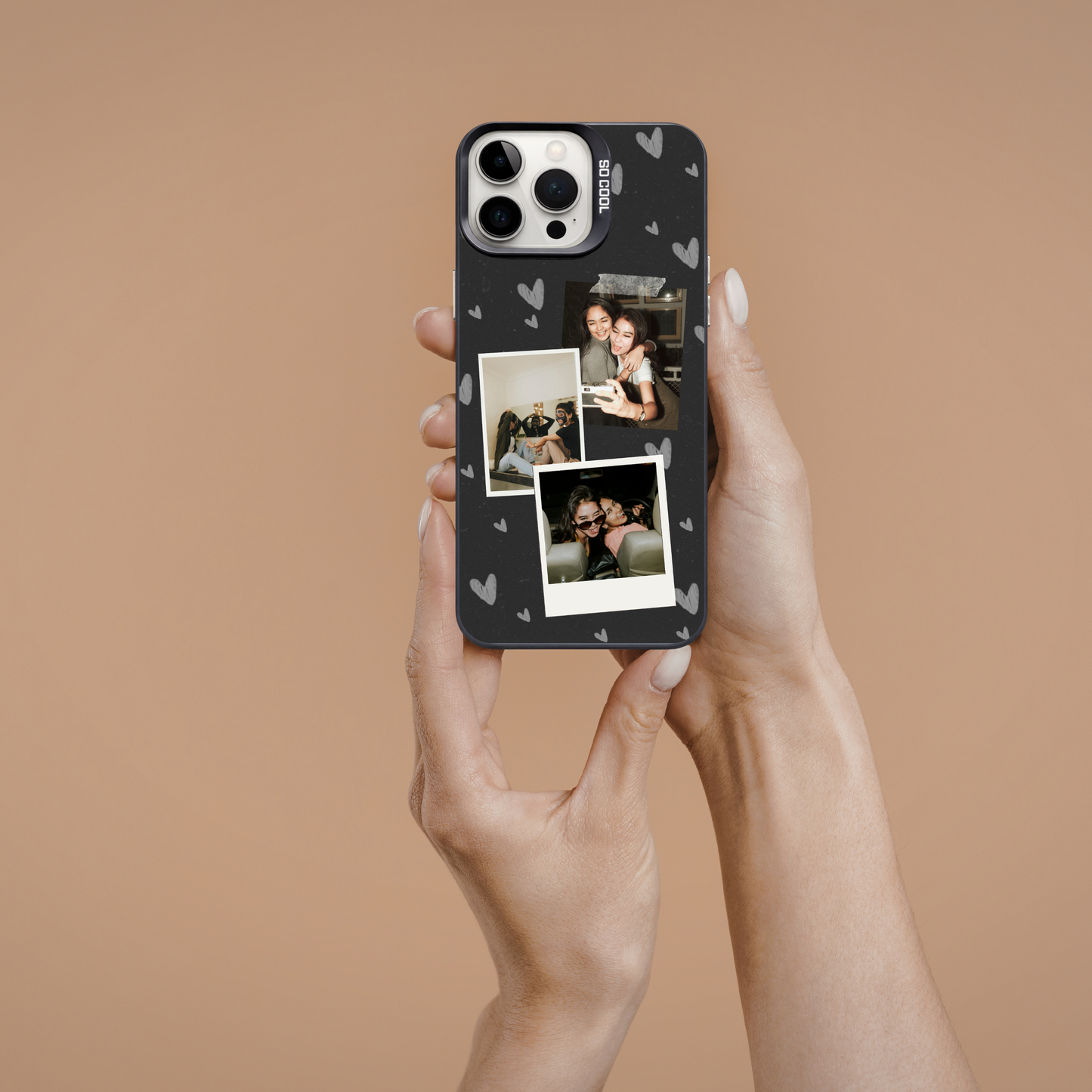 Personalised Photo Phone Case | Custom iPhone & Samsung Case | 3 photo polaroid Layout